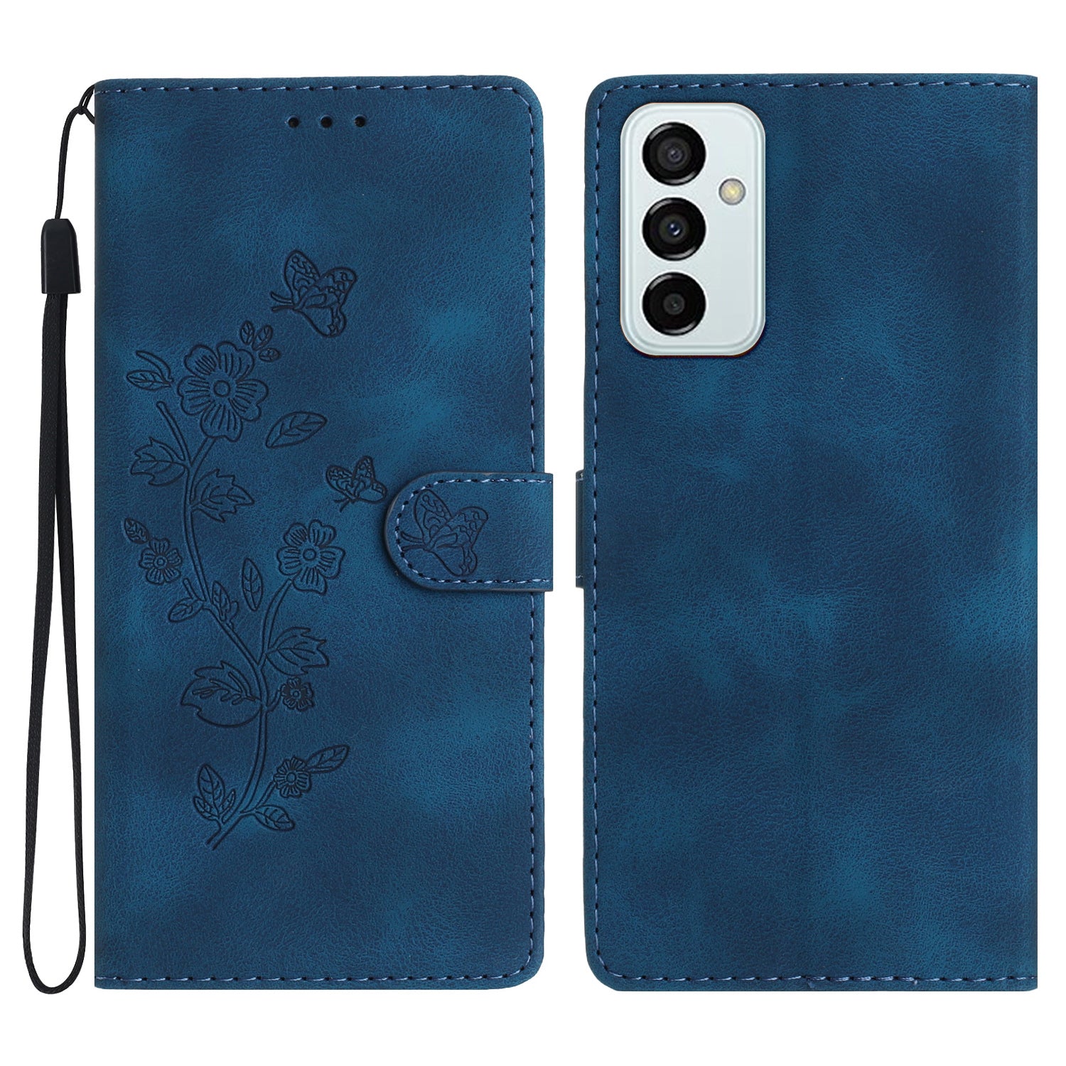 For Samsung Galaxy M52 5G Anti-drop Imprinted Flower Phone Case Wallet Stand Leather Cover For Samsung Galaxy M52 5G Anti-drop Imprinted Flower Phone Case Wallet Stand Leather Cover